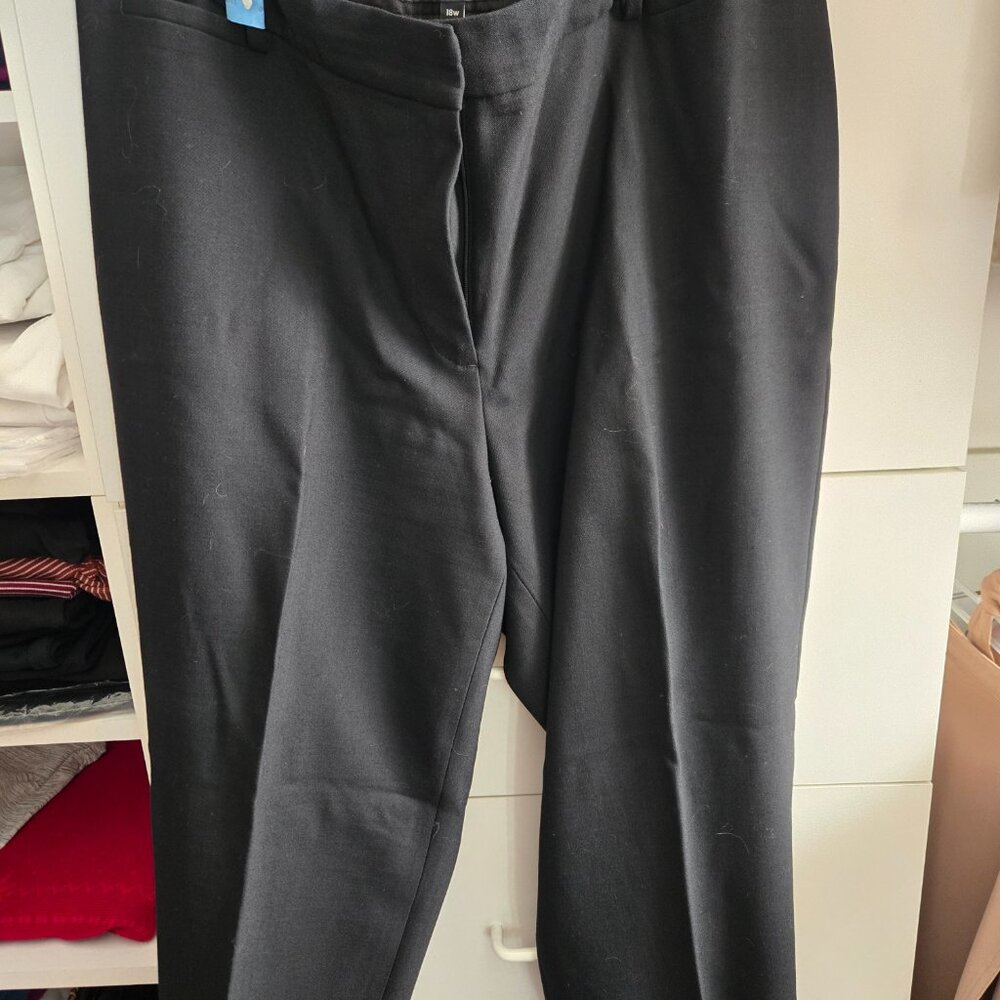 EUC Talbots Womens Black Wool/Viscose Pants - Hampshire - 18W